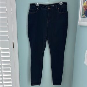 INC DENIM Essex Super Skinny Dark Blue Jeans. Women’s size 14W.